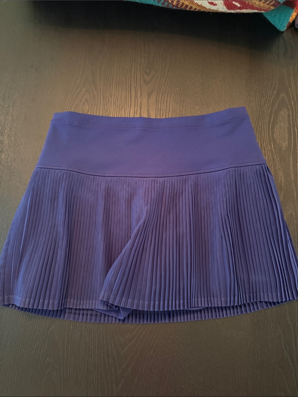 Iblul Pleated Athletic Skort in Navy